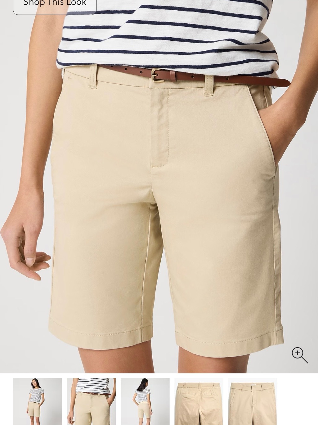 J. Crew 9” Women's Frankie Khaki Shorts